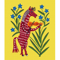 Коньок горбуньок на скрипочці грає © Maria Prymachenko