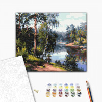 Мальовниче озеро в лісі Мальовниче озеро в лісі