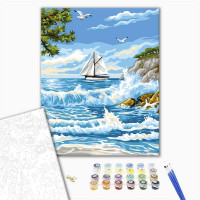 Прибій поруч з островом Прибій поруч з островом