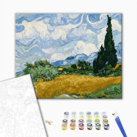 Поле із зеленою пшеницею і кипарисом. Вінсент Ван Гог Поле із зеленою пшеницею і кипарисом. Вінсент Ван Гог