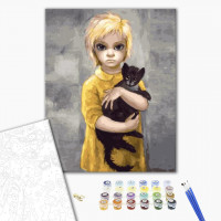 Дочка з котиком. Маргарет Кін