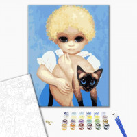 Дитина з кішкою. Маргарет Кін