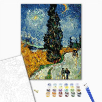 Дорога з кипарисом і зіркою. Ван Гог