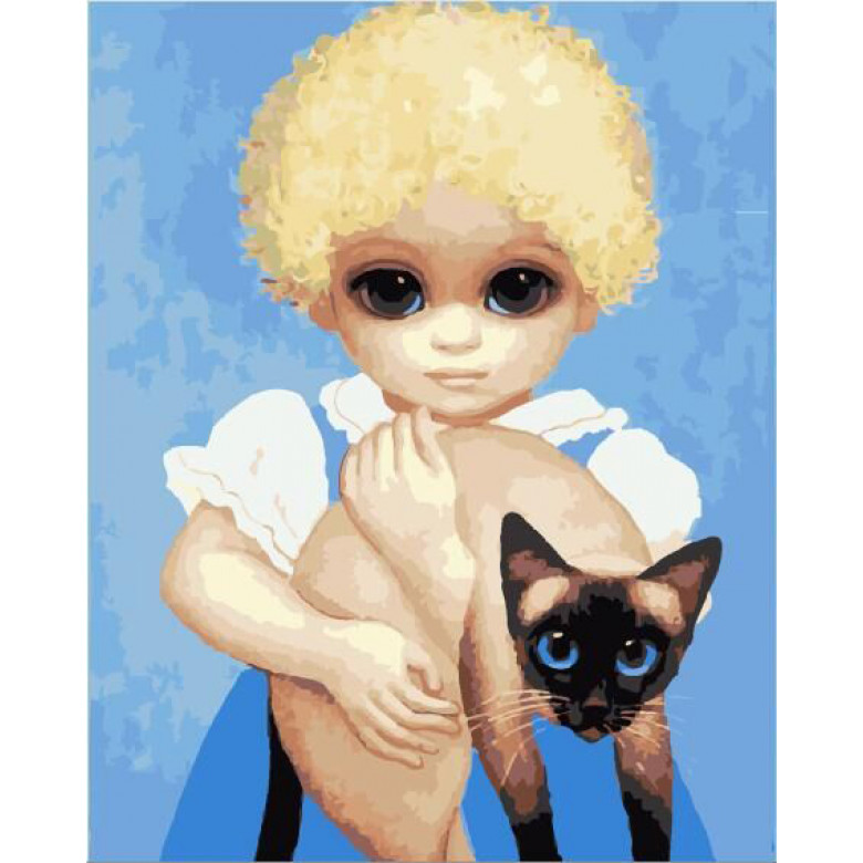 Дитина з кішкою. Маргарет Кін