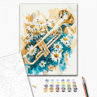 Труба в ромашках Труба в ромашках