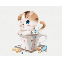 Кошеня в чашці