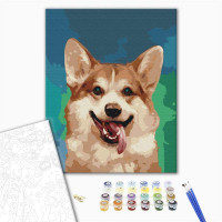 Коргі в фарбах Коргі в фарбах