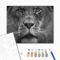 Лев в чорно-білих тонах Лев в чорно-білих тонах