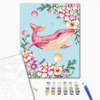 Кит в квітковому арті Кит в квітковому арті