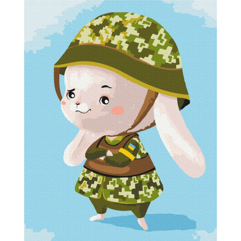 Зайчик з ЗСУ ©Катерина Валерьїва
