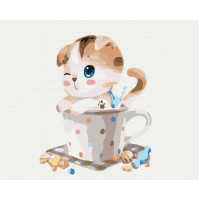 Кошеня в чашці