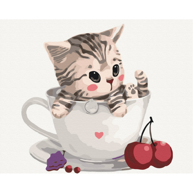 Котик в чашці