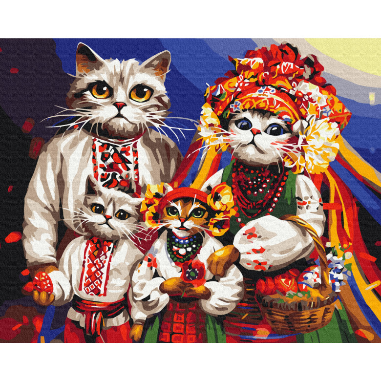 Котяча сім'я © Маріанна Пащук
