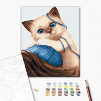 Кошеня з клубком Кошеня з клубком