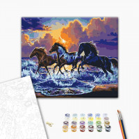 Табун чорних скакунів