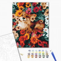 Лисичка в квітах Лисичка в квітах