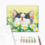 Котик в ромашках