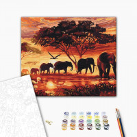 Слони в савані