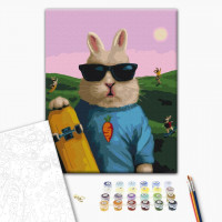 Зайчик-скейтер ©Lucia Heffernan