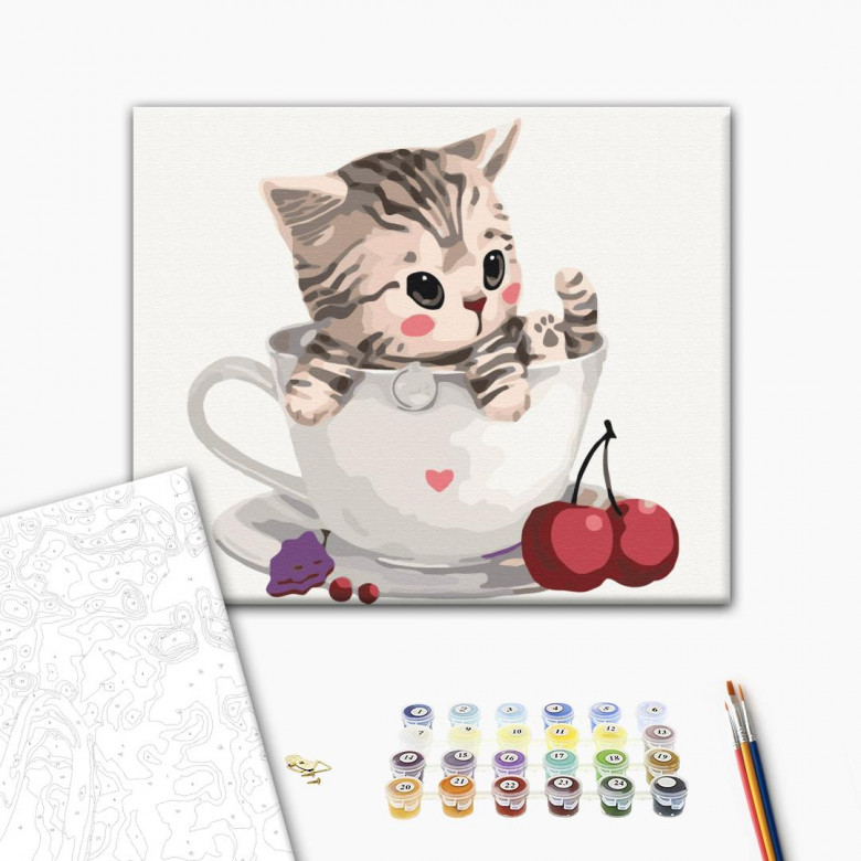 Котик в чашці