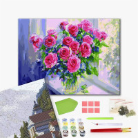 Рожеві троянди в вазі Рожеві троянди в вазі