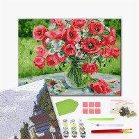 Маки і віночок з ромашок Маки і віночок з ромашок