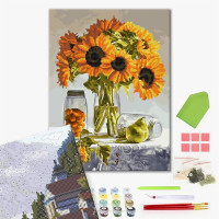 Натюрморт з соняхами і фруктами Натюрморт з соняхами і фруктами