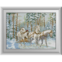 Картина алмазна вишивка Dream Art Зимова трійка (DA-30167, Без підрамника) Картина алмазна вишивка Dream Art Зимова трійка (DA-30167, Без підрамника)