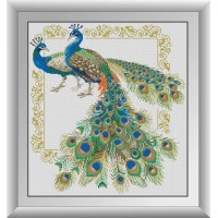 Картина зі страз Dream Art Пара павичів (квадратні камені, повна зашивка) (DA-30506, Без підрамника)