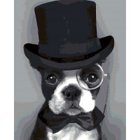 AS0171 Картина розмальовка Бульдог у пенсне ArtStory AS0171 Картина розмальовка Бульдог у пенсне ArtStory