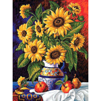 VK077 Картина за номерами Соняшники та яблука Babylon VK077 Картина за номерами Соняшники та яблука Babylon