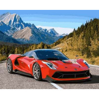 VP1028 Розмальовка для дорослих Авто в горах Babylon