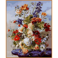 NB1040R Картина за номерами Букет на пурпуровому столику (в рамі) Babylon NB1040R Картина за номерами Букет на пурпуровому столику (в рамі) Babylon
