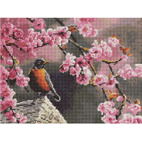 Малювання камінням на полотні Брашмі Квітки сакури (EF476, На підрамнику) Малювання камінням на полотні Брашмі Квітки сакури (EF476, На підрамнику)