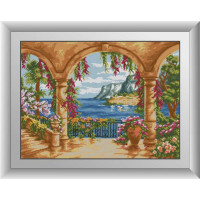 Алмазна вишивкаDream Art Тераса біля моря (DA-30734, Без підрамника)