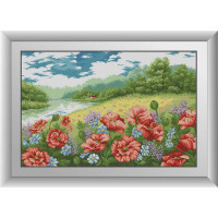 Картина із мозаїки Dream Art Макове поле (DA-30752, Без підрамника) Картина із мозаїки Dream Art Макове поле (DA-30752, Без підрамника)