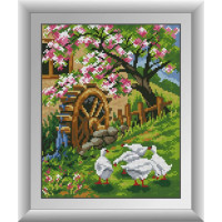 Вишивання камінням Dream Art Гуси біля млина (DA-30770, Без підрамника) Вишивання камінням Dream Art Гуси біля млина (DA-30770, Без підрамника)