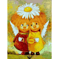 VK233 Забарвлення за номерами Пара сонячних ангелів Babylon VK233 Забарвлення за номерами Пара сонячних ангелів Babylon