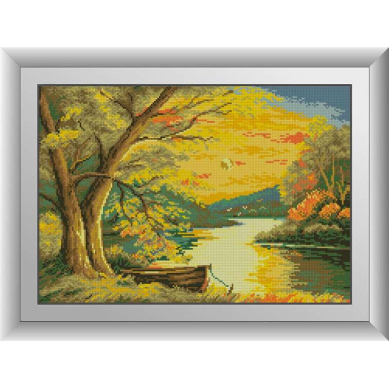 Алмазна живопис Dream Art Осіння річка (DA-31018, Без підрамника)