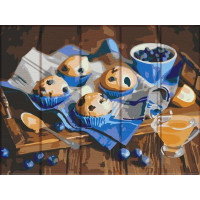 ASW135 Забарвлення за номерами на дереві Солодощі з чорницею ArtStory