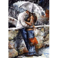 Алмазна вишивка My Art Побачення пари закоханих (TN344, На підрамнику)