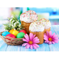 Картина зі страз My Art Пасхальна корзина (TN970, На підрамнику)