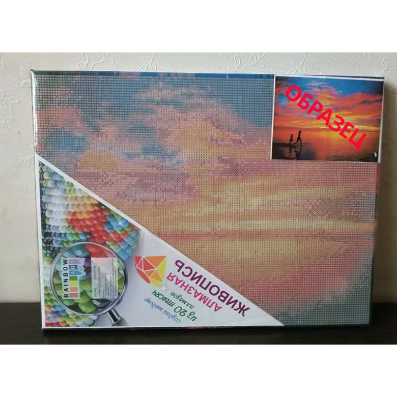 Алмазна мозаїка Rainbow Art Тигр у воді (EJ1244, На підрамнику)