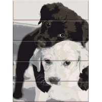 ASW181 Розмальовка за номерами на дереві ЦуценятаArtStory