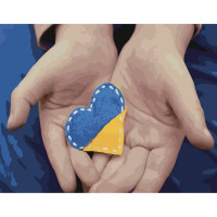 SR-SY6541 Картина за номерами Серце УкраїниStrateg SR-SY6541 Картина за номерами Серце УкраїниStrateg