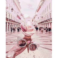 SR-B-SY6172 Картина за номерами У рожевих очкахStrateg SR-B-SY6172 Картина за номерами У рожевих очкахStrateg