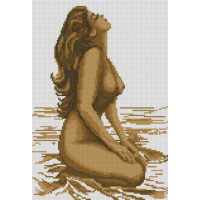 Алмазна живопис Dream Art Дівчина на пляжі (27 х 40 см) (DA-31659, Без підрамника)