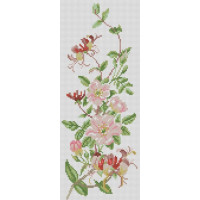 Картина зі страз Dream Art Гілочка шипшини (17 х 42 см) (DA-31788, Без підрамника)
