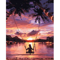 Картина зі страз My Art Дівчина біля океану (TN1170, На підрамнику)