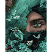 SR-SY6719 Картина за номерами Відтінки зеленогоStrateg SR-SY6719 Картина за номерами Відтінки зеленогоStrateg